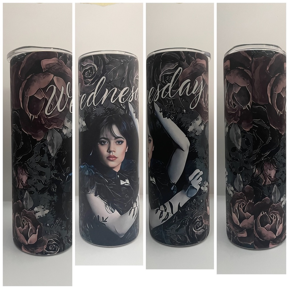 Wednesday Tumbler (Glow in the dark red)